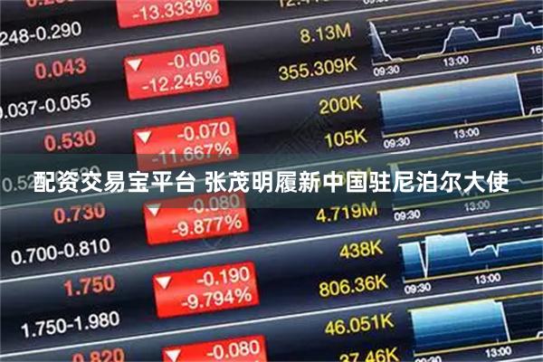 配资交易宝平台 张茂明履新中国驻尼泊尔大使